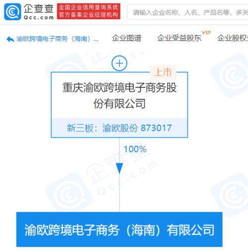 渝歐股份拓展業(yè)務(wù)版圖，新設(shè)跨境電子商務(wù)公司涉足域名注冊(cè)與信息服務(wù)